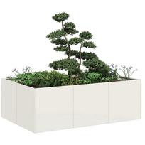 Lovelis baltos spalvos 120x80x40cm plienas