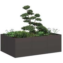 Lovelis juodos spalvos 120x80x40cm plienas