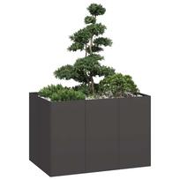Lovelis juodos spalvos 120x80x80cm plienas