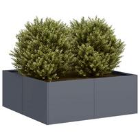 Lovelis antracito spalvos 80x80x30cm plienas