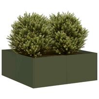 Lovelis alyvuogių žalios spalvos 80x80x30cm plienas