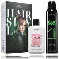 Kemon Color Set rinkinys plaukams (250ml. šampūnas dažytiems plaukams + 250ml. blizgesio suteikiantis plaukų purškiklis) - 1 vnt.