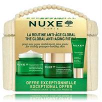 Nuxe Nuxuriance Ultra odos priežiūros rinkinys (50 ml. dieninis kremas + 50 ml. naktinis kremas + 15 ml. paakių ir lūpų kremas + kosmetinė) - 1 vnt.