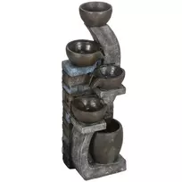 Dekoratyvinis sodo fontanas, 5 lygių 37x35x107cm