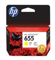 HP 655 original Ink cartridge CZ112AE BHK yellow standard capacity 600 pages 1-pack