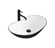 REA-U6600 - Praustuvė ant stalviršio ROYAL 36x62,5 cm keramika/balta/juoda