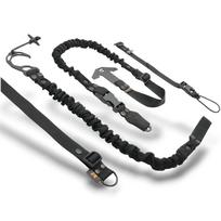 Šautuvo diržas RAGNAROK THOR Single-Point Shoulder Sling SET with Plate Carrier Attachment Black, HK Snap Hook