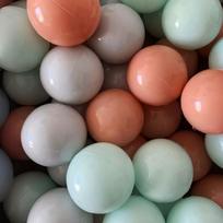 FLUMI kamuoliukai Mint/Peach/Grey, 200 vnt.