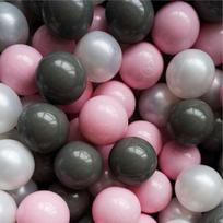FLUMI kamuoliukai Powder pink/Dark grey/Pearl, 200 vnt.