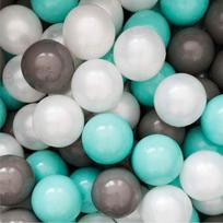 FLUMI kamuoliukai Mint/Dark grey/Pearl, 200 vnt.