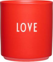 Design Letters Puodelis Favourite Love & Friendship LOVE, raudonas