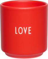Design Letters Puodelis Love & Friendship Mini LOVE, raudonas