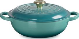 Le Creuset Puodas Signature 22 cm Riviera mėlynas