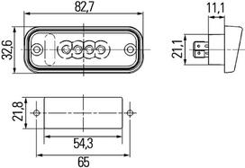 HELLA Valstybinio numerio apšvietimas 2KA 010 278-011