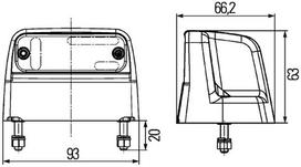 HELLA Valstybinio numerio apšvietimas 2KA 012 271-067