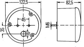 HELLA Galinis rūko žibintas 2NE 964 169-521