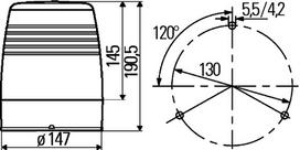 HELLA Besisukantis švyturėlis KL Junior Plus 2RL 008 965-011