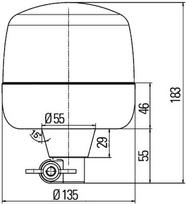 HELLA Besisukantis švyturėlis Rota LED 2XD 012 878-011