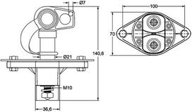 HELLA Pagrindinis jungiklis, akumuliatorius 6EK 002 843-121