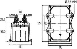 HELLA Pagrindinis jungiklis, akumuliatorius 6EK 008 776-001