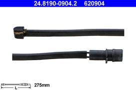ATE Stabdžių trinkelių susidėvėjimo daviklis 24.8190-0904.2