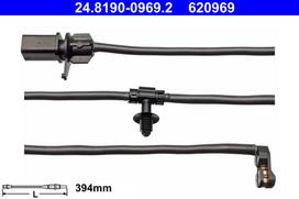 ATE Stabdžių trinkelių susidėvėjimo daviklis 24.8190-0969.2