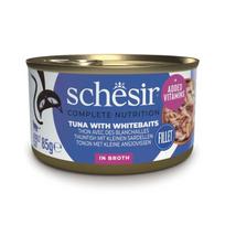 Schesir C&B konservai su tunu ir mailiumi sultinyje katėms, 85 g