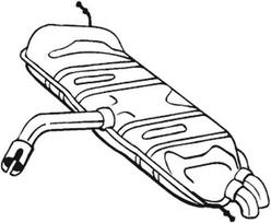 BOSAL Galinis duslintuvas Final Muffler 233-725