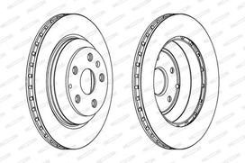 FERODO Stabdžių diskas PREMIER Coat+ disc DDF1855C-1
