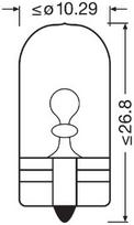 ams-OSRAM Lemputė, indikatorius DIADEM Chrome 2827DC-2BL