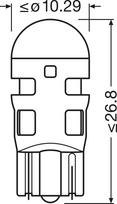 ams-OSRAM Lemputė, salono apšvietimas LEDriving® SL 2825DRP-2BL