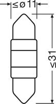 ams-OSRAM Lemputė, salono apšvietimas LEDriving® SL 6438DWP-1BL