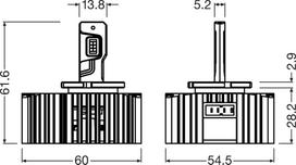 ams-OSRAM Lemputė, prožektorius LEDriving® HL EASY XEN 66540DWESY-2HB