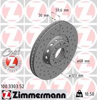 ZIMMERMANN Stabdžių diskas SPORT BRAKE DISC Z 100.3303.52