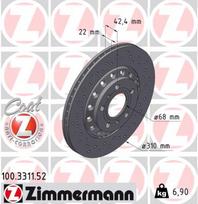 ZIMMERMANN Stabdžių diskas SPORT BRAKE DISC Z 100.3311.52