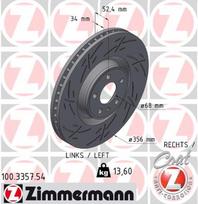 ZIMMERMANN Stabdžių diskas Brake rotor 100.3357.54