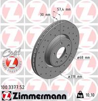 ZIMMERMANN Stabdžių diskas SPORT BRAKE DISC Z 100.3377.52
