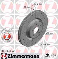 ZIMMERMANN Stabdžių diskas SPORT BRAKE DISC Z 100.3378.52