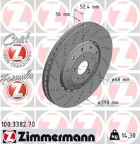 ZIMMERMANN Stabdžių diskas FORMULA Z BRAKE DISC 100.3382.70