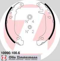 ZIMMERMANN Būgninių stabdžių trinkelių komplektas Brake-shoe set 10990.100.6