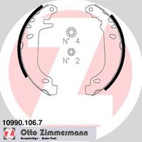ZIMMERMANN Būgninių stabdžių trinkelių komplektas Brake-shoe set 10990.106.7