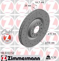 ZIMMERMANN Stabdžių diskas SPORT BRAKE DISC Z 110.2222.52