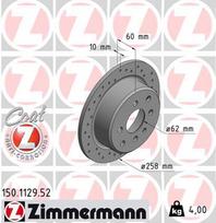 ZIMMERMANN Stabdžių diskas SPORT BRAKE DISC Z 150.1129.52