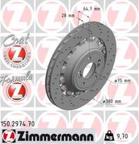 ZIMMERMANN Stabdžių diskas FORMULA Z BRAKE DISC 150.2974.70