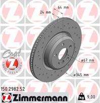 ZIMMERMANN Stabdžių diskas SPORT BRAKE DISC Z 150.2982.52