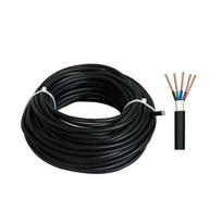 Jėgos kabelis LIETKABELIS Vvg (Cyky-L), 450/750V, 5*2,5 oras 17A/3,7KW, žemė 26A/5,7KW), juodas