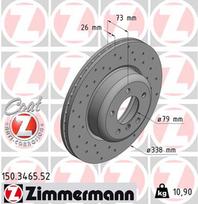 ZIMMERMANN Stabdžių diskas SPORT BRAKE DISC Z 150.3465.52