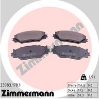 ZIMMERMANN Stabdžių kaladėlių komplektas Brake pad set 23983.178.1