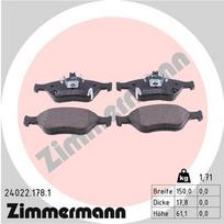 ZIMMERMANN Stabdžių kaladėlių komplektas Brake pad set 24022.178.1