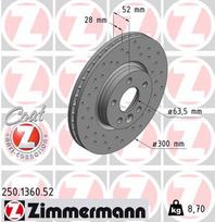 ZIMMERMANN Stabdžių diskas SPORT BRAKE DISC Z 250.1360.52